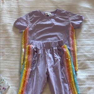 Kids Lilac Fringe Outfit